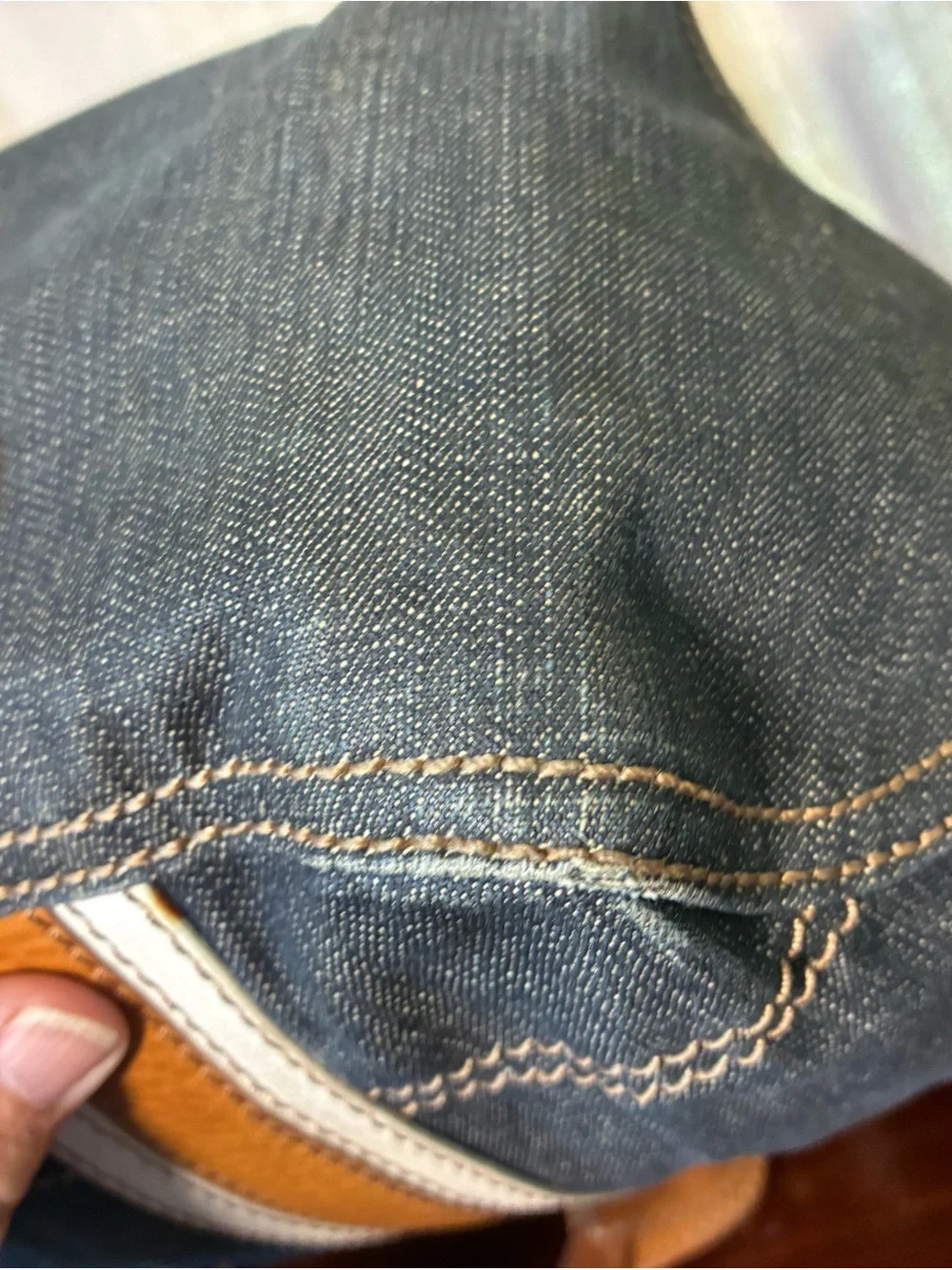 Burberry Blue Label Denim Tote